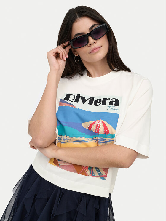 ONLY ONLY Camiseta Vega 15375753 Blanco Regular Fit
