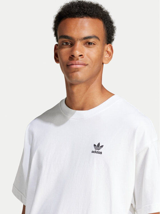 adidas adidas Футболка Trefoil Essentials JD0373 Білий Oversize