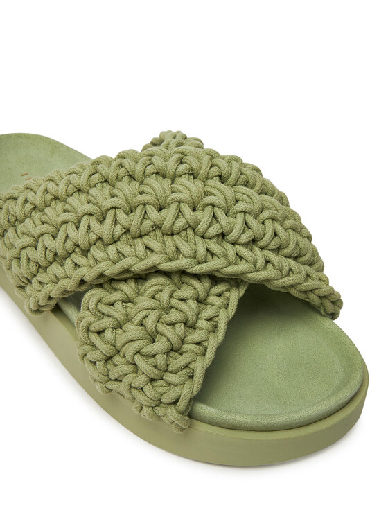 Inuikii Шльопанці Inuikii Woven 70104-105 Зелений