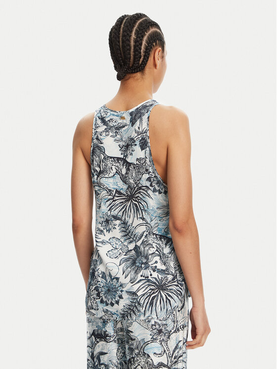 Just Cavalli Just Cavalli Топ 78PAH640 Голубий Regular Fit