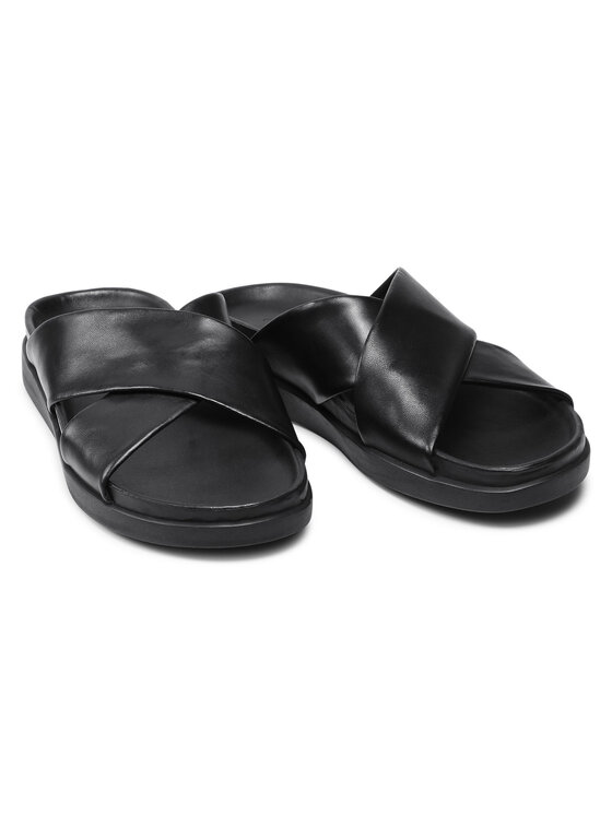 Clarks Шльопанці Clarks Sunder Cross 261479787 Чорний