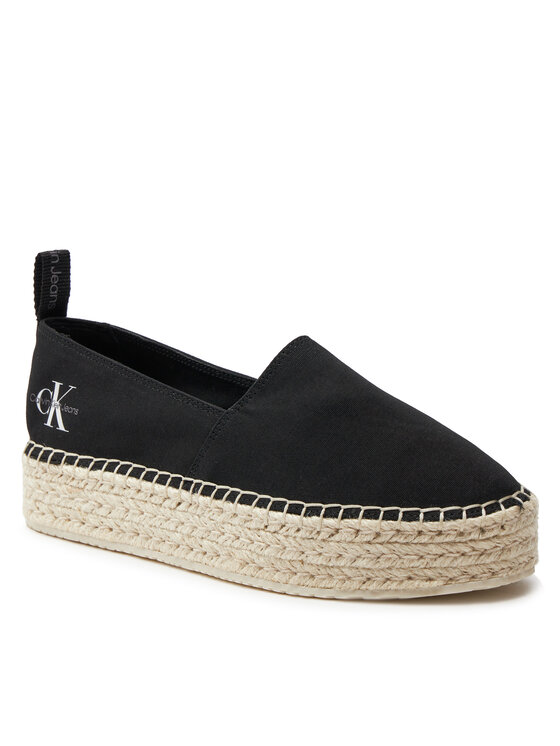 Calvin Klein Jeans Espadrile Calvin Klein Jeans Platform Espadrille Ml Btw YW0YW01378 Negru