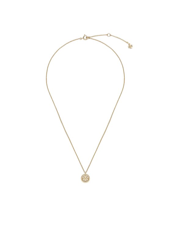 Tory Burch Колие Tory Burch Miller Pendant Necklace 137185 Златист