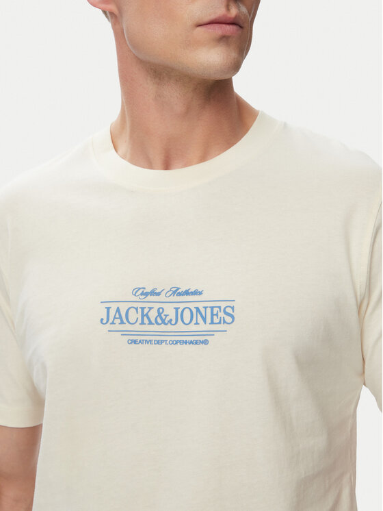 Jack & Jones Jack & Jones Camiseta Cassis 12295049 Crema Regular Fit