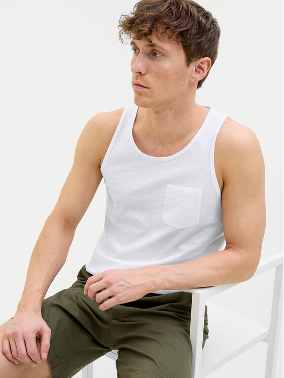 Jack & Jones Jack & Jones Майка Jake 12270577 Білий Regular Fit