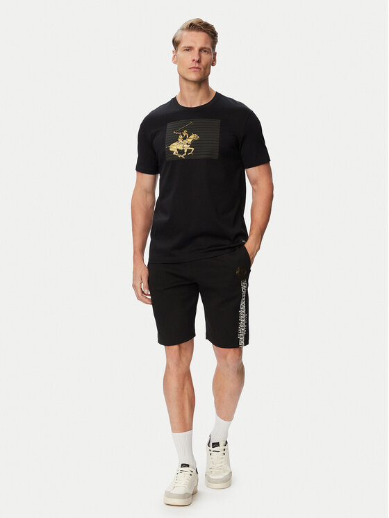 Beverly Hills Polo Club Beverly Hills Polo Club Camiseta M1617-HR Negro Regular Fit