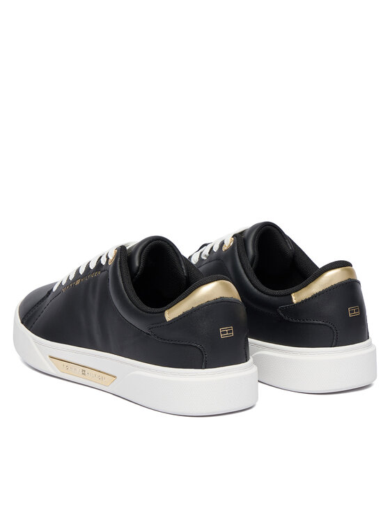 Tommy Hilfiger Sneakersy Tommy Hilfiger Essential Chic Court Sneaker FW0FW09019 Čierna