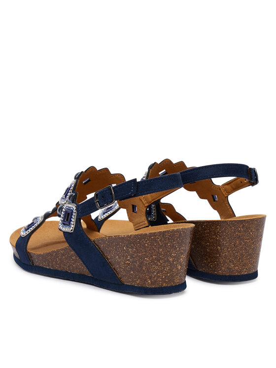Scholl Босоніжки Scholl Tulum T-Bar MF00689 Cиній
