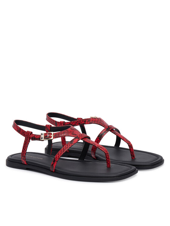 Tommy Hilfiger Szandál Tommy Hilfiger Th Buckle FW0FW09514 Piros