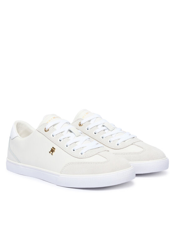Tommy Hilfiger Αθλητικά Tommy Hilfiger Th Chic Low Vulc FW0FW09391 Κρεμ