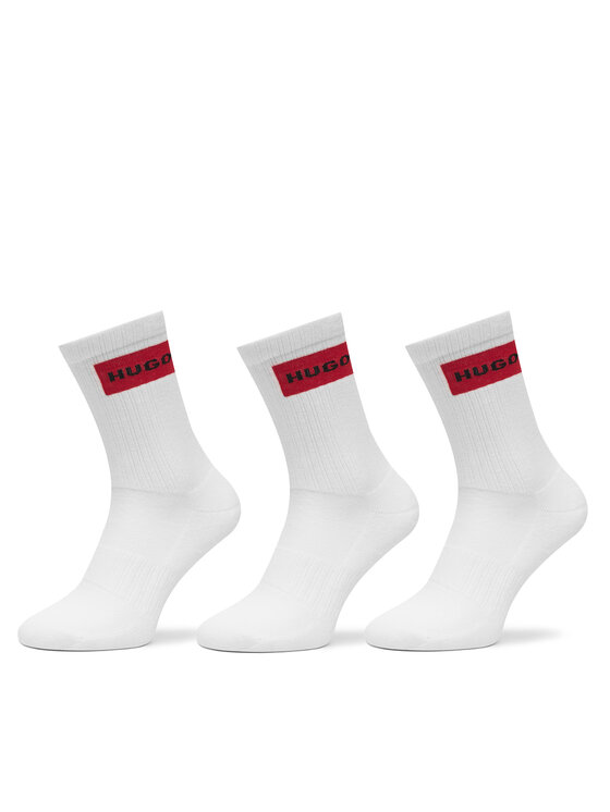 HUGO Șosete lungi HUGO 50531515 Alb
