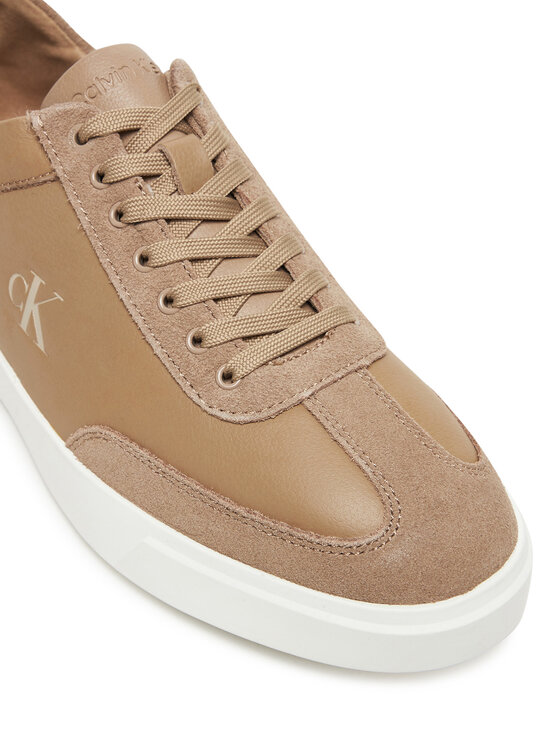 Calvin Klein Sneakersy Calvin Klein Low Pro Cups Lth Mix Mg HW0HW02825 Béžová