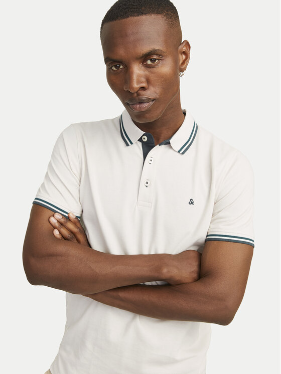 Jack & Jones Jack & Jones Поло Paulos 12136668 Бежевий Slim Fit