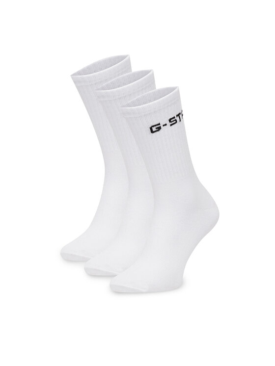 G-STAR Krátke ponožky G-STAR CEO_AS_G_STAR_001W_AW26 (3-PACK) Biela