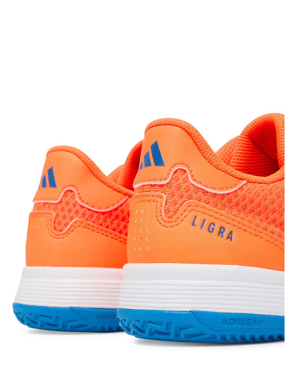 adidas Buty halowe adidas Ligra 8 Indoor Kids JR9299 Pomarańczowy