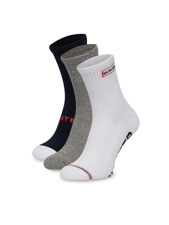 Hunter Duge čarape Hunter AS_HUNTER_01Z_SS25 (3-PACK) Bijela