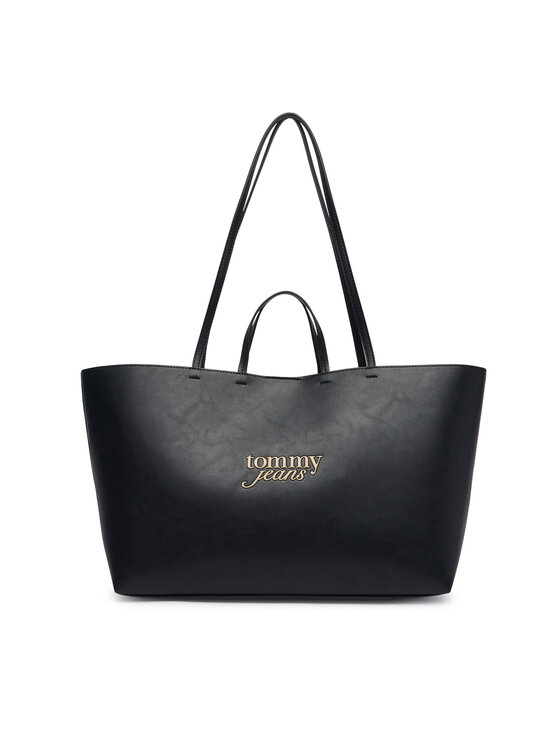 Tommy Jeans Geantă Tommy Jeans Tjw Must Tote AW0AW19051 Negru
