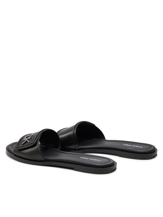 Calvin Klein Chanclas Calvin Klein Flat Slide Relock Lth HW0HW01939 Negro