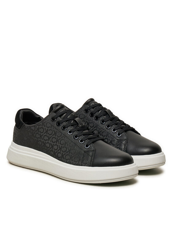 Calvin Klein Сникърси Calvin Klein Cupsole Lace Up Mono HW0HW02445 Черен