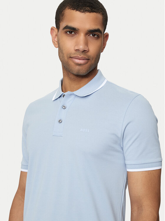 BOSS Boss Поло Parlay 190 50494697 Блакитний Regular Fit