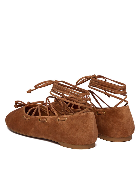 MICHAEL Michael Kors Балетки MICHAEL Michael Kors Shae Flex 40S6SHFP1S Коричневий