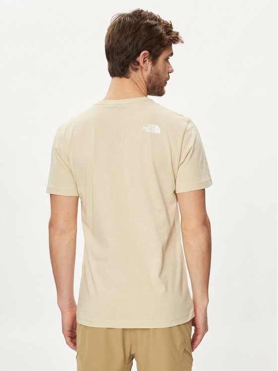 The North Face The North Face Camiseta Woodcut Dome NF0A87NX Beis Regular Fit