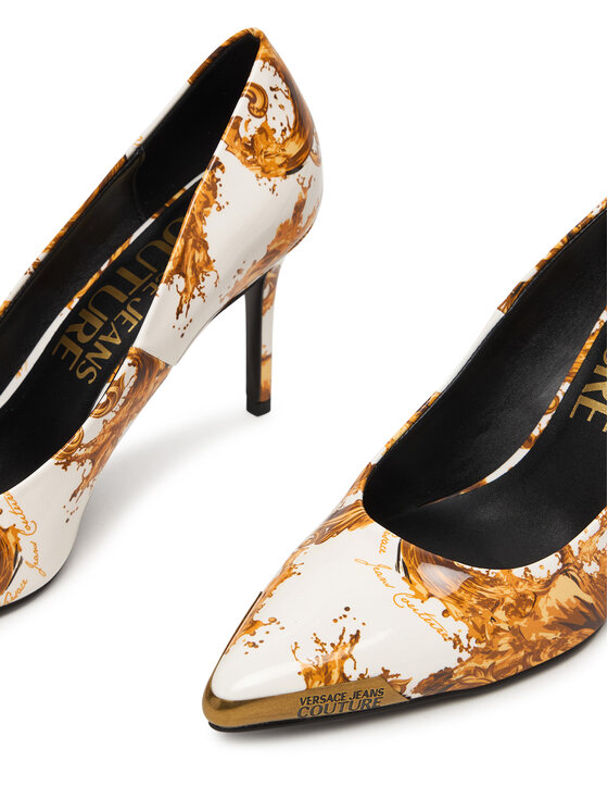 Versace Jeans Couture Туфлі на шпильці Versace Jeans Couture 80VA3S50 ZS366 G03 Білий