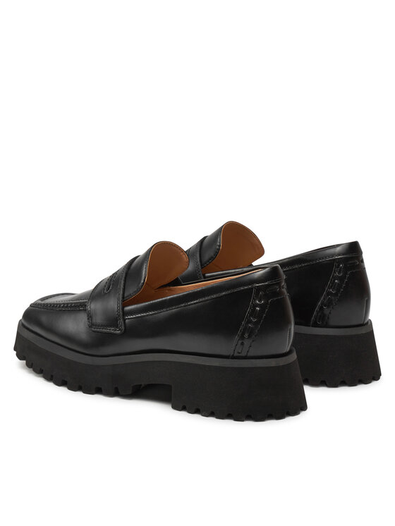 Clarks Čevlji brez vezalk Clarks Stayso Edge 26174705 Črna
