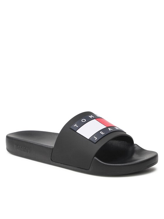 Tommy Jeans Παντόφλες Tommy Jeans Pool Slide Ess EM0EM01191 Μαύρο
