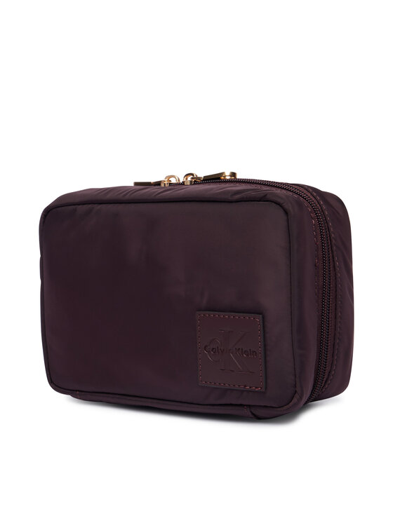 Calvin Klein Kozmetická taštička Calvin Klein Nylon Mix Cosmetic Pouch LV04F1310G Bordová