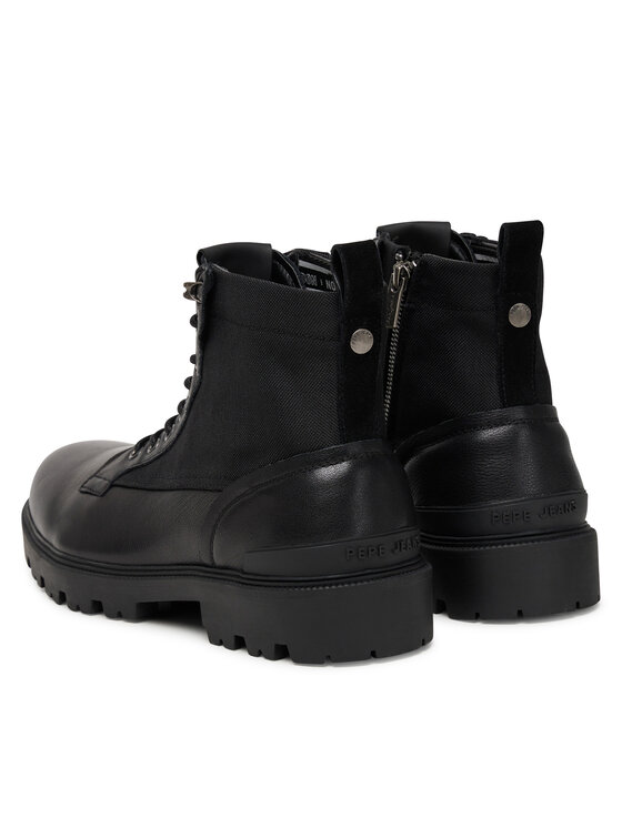 Pepe Jeans Черевики туристичні Pepe Jeans Ryan Mix M PMS500004 Чорний
