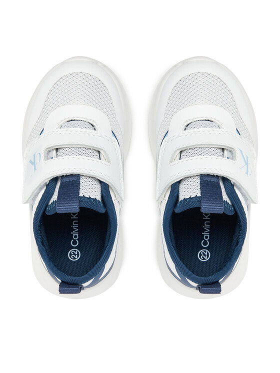 Calvin Klein Jeans Sneakersy Calvin Klein Jeans Low Cut Velcro V1X9-83001-1697Y Bílá