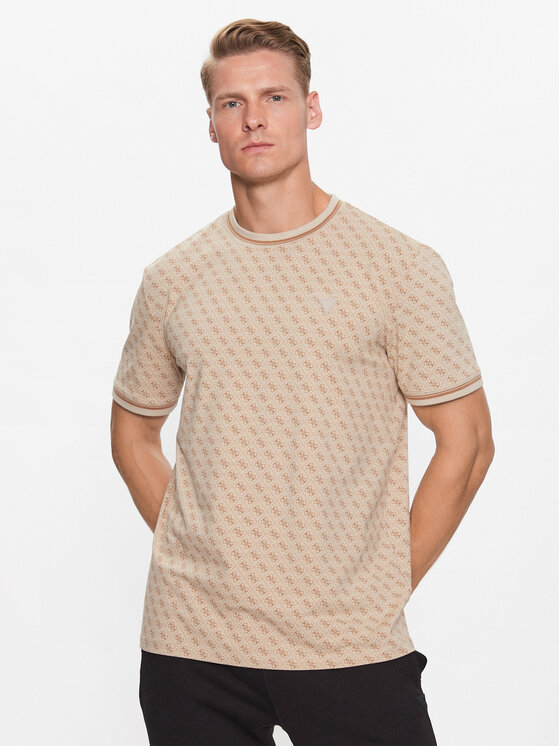 Guess Guess T-shirt Marshall Z2YI05 J1314 Beige Regular Fit