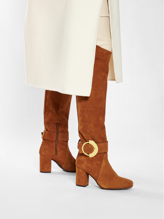 PINKO Botas altas PINKO Laetitia Stivale AI 20-21 PBKSH 1P21Y6 Y6Q9 Marrón