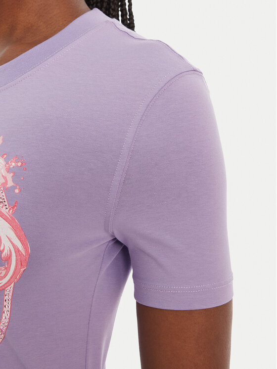 Versace Jeans Couture Versace Jeans Couture Camiseta 80HAHE01 CJ02E Violeta Slim Fit