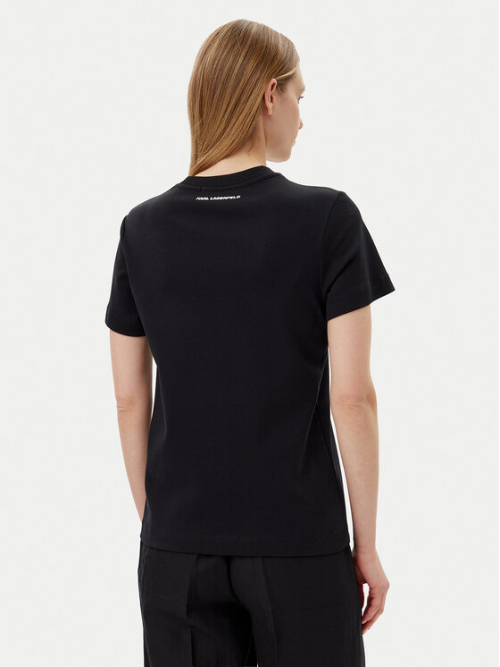 KARL LAGERFELD KARL LAGERFELD Póló A2W17119 Fekete Regular Fit