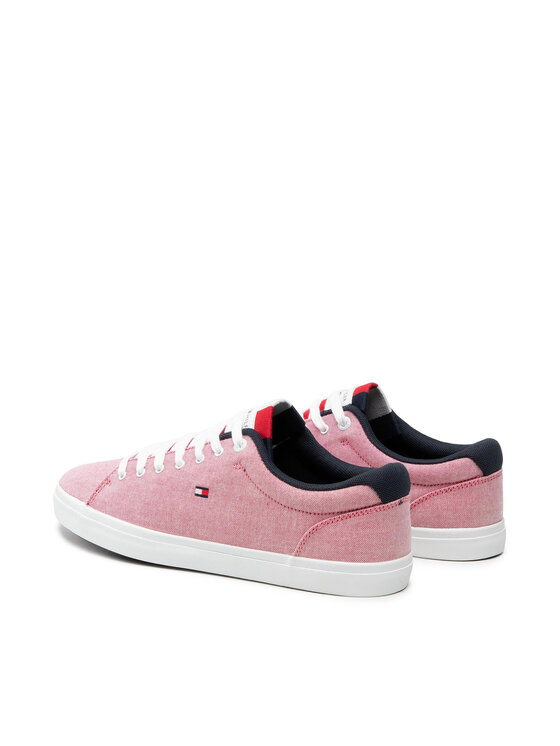 Tommy Hilfiger Teniszcipő Tommy Hilfiger Essential Chambray Vulcanized FM0FM03472 Piros