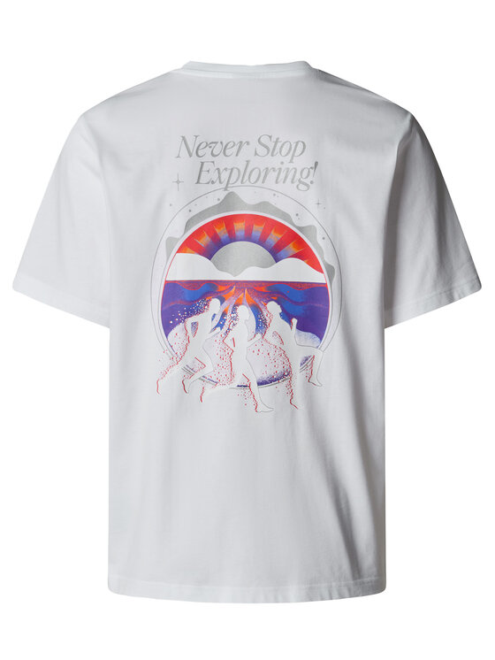 The North Face The North Face Camiseta Unisex SS Never Stop NF0A8C3A Blanco Relaxed Fit