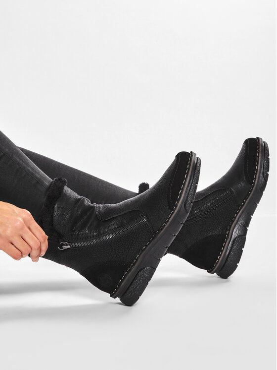 Rieker Botine Rieker 73371-00 Negru