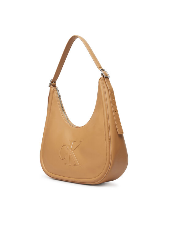 Calvin Klein Kabelka Calvin Klein Bold Ck Crescent LV04F3427G Béžová