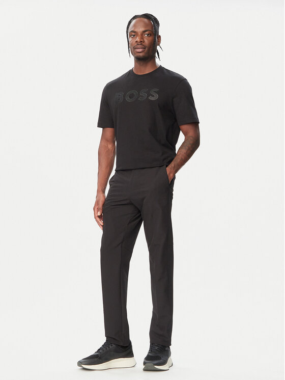 BOSS BOSS Camiseta Structure Logo 50566883 Negro Regular Fit