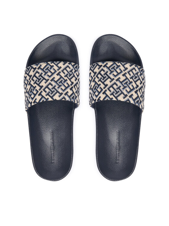 Tommy Hilfiger Papucs Tommy Hilfiger Monogram Pool Slide FW0FW09423 Sötétkék