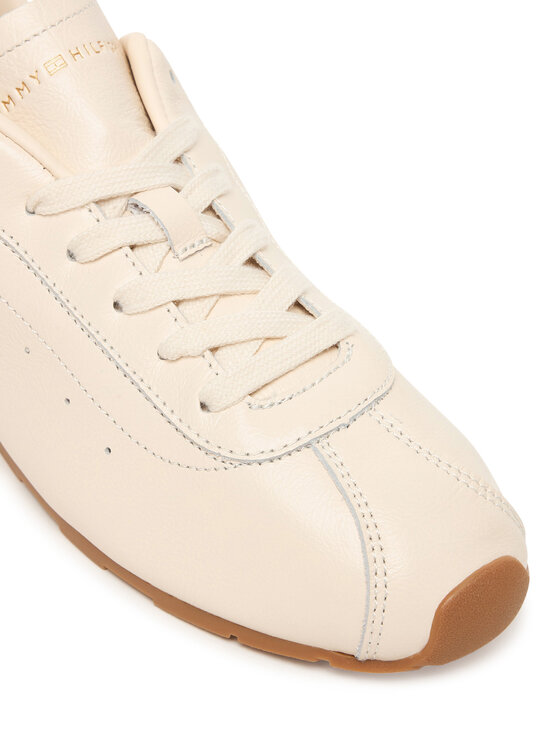 Tommy Hilfiger Snīkeri Tommy Hilfiger Th Low Profile Runner FW0FW08951 Écru