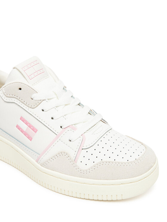 Tommy Jeans Sneakersy Tommy Jeans Tjw Retro Basket Sneaker EN0EN02818 Écru