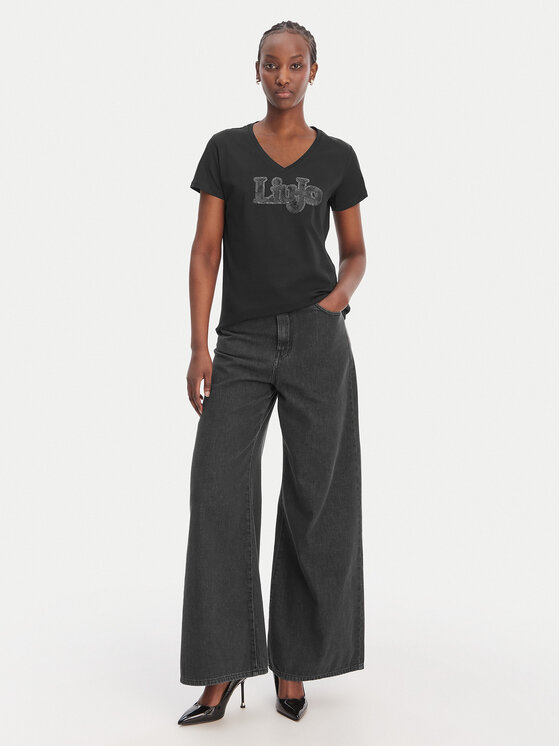 Liu Jo Sport Liu Jo Sport Camiseta TA6057 JS923 Negro Regular Fit