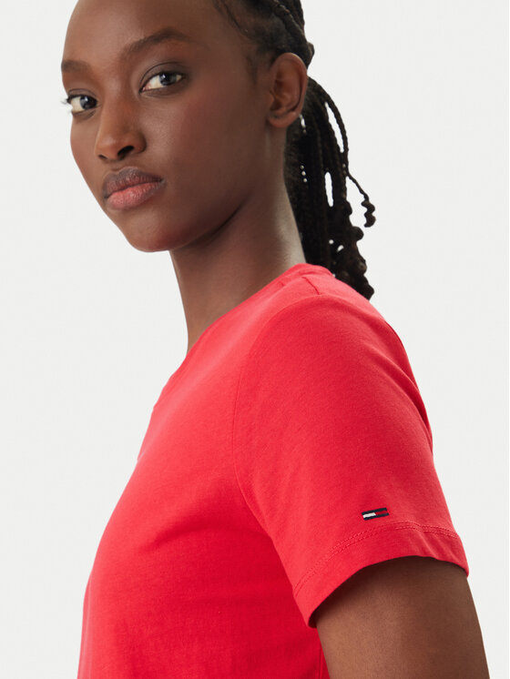 Tommy Jeans Tommy Jeans Camiseta DW0DW22277 Rojo Regular Fit