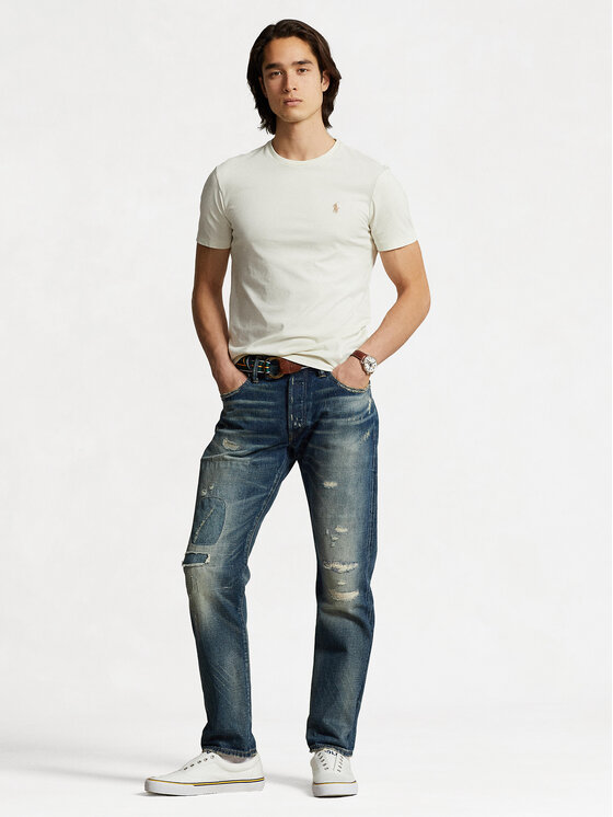 Polo Ralph Lauren Polo Ralph Lauren Футболка 710671438350 Écru Custom Slim Fit