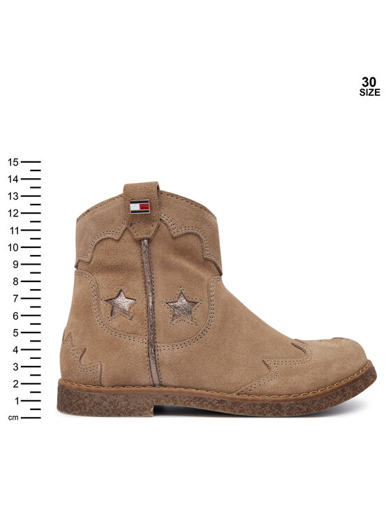 Tommy Hilfiger Škornji Tommy Hilfiger T1A5-35191-1429 S Bež