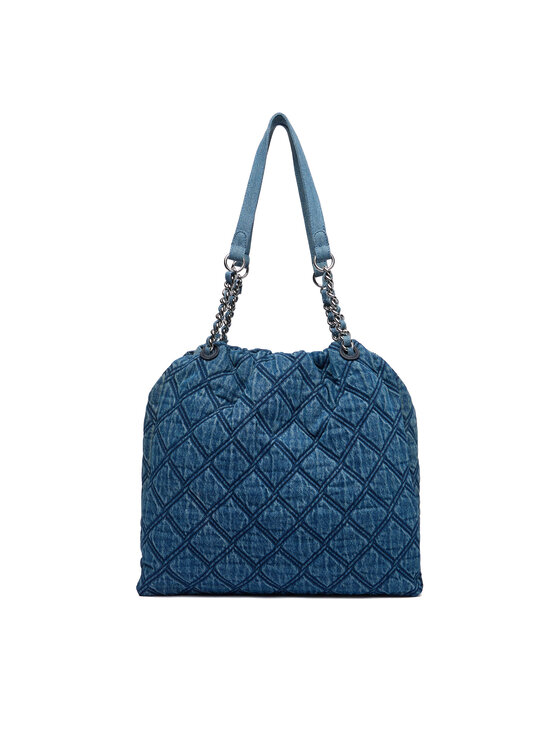 Tommy Hilfiger Kabelka Tommy Hilfiger Th Feminine Tote Denim AW0AW18866 Modrá