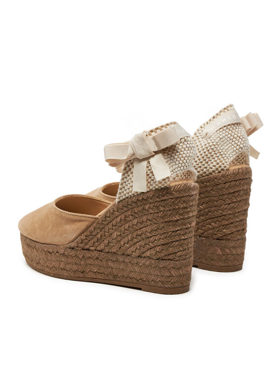 Manebi Еспадрильї Manebi Hamptons Wedge Espadrilles W 1.6 WV Коричневий